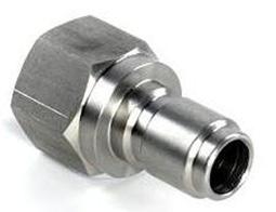 coupling nipple x ½ BSPF, max 200 bar PF144 S/S swivelling 13mm hosetail