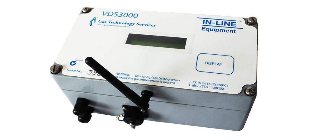 In-Line Portable Gas Equipment IN-LINE Equipment VDS3000 Data Logger VDS3000 Corrector Low Power Consumption with up to 5 years battery life.