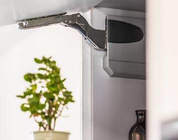 AVENTOS HK opens up and out of the user s way so it can be left open during