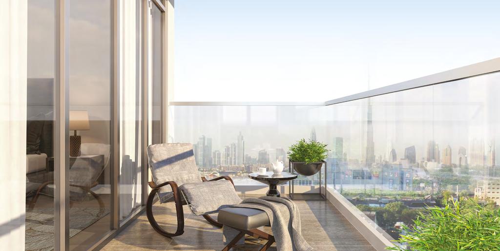 Stunning Balconies Azizi Greenfield boasts spectacular balconies designed with you in mind, giving you exquisite views of the Dubai skyline.