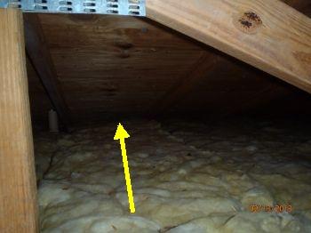 4. Vent Screens 5. Duct Work Insulation blocking soffit vents.