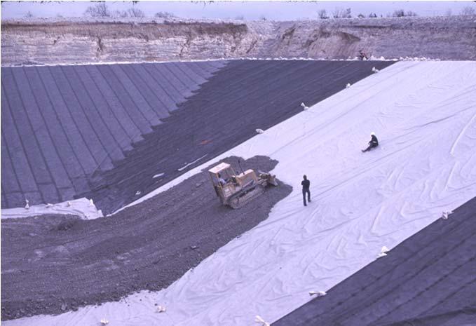 .. A geotextile filter is