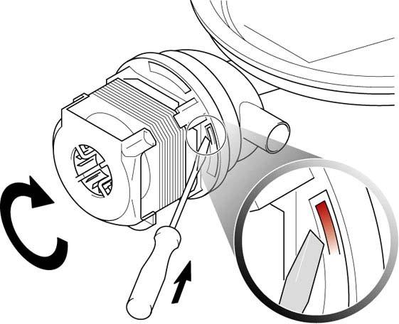Place the container on its back and fold down the base module. Note: Disconnect the level sensor housing from the base module. The circulation pump is locked in position.
