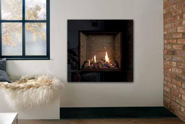 D 4.60kW 3 3 3 3 3 3 3 3 3 LOGS Black Glass Black Reeded Vermiculite Linings fluted ledgestone Vermiculite effect brick effect Control programmable thermostatic REMOTE Frame Options For the complete