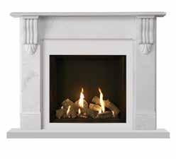 Each mantel is a beautiful and natural complement to many of the high efficiency fires shown in this Limestone Antique