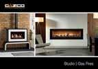 Studio Gas Fires Gazco Studio fires combine eye-catching aesthetics, superb heating performance and versatile installation options to create a stylish, contemporary gas fire range.