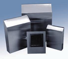 Wide condenser fin spacing allows for maintenance-free operation without a
