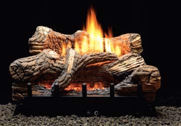 Gas Log Sets and Burners Contour Log Set/Burner Systems Up to 40,000 Btu Special 10,000 Btu Millivolt model for