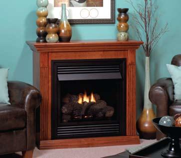 All Vail 24 Fireplaces arrive rated for 20,000 Btu, but the VF-24-FP2 includes a 10,000 Btu orifice allowing installation in bedrooms. (Check local codes.