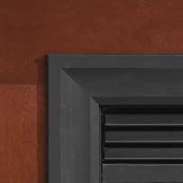 Choose louvers in four patterns slat, arched, leaf, and mission finished in