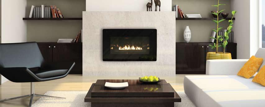 Contemporary Burners and Fireplaces The Loft Series Fireplace Loft Series Vent-Free Fireplace with Decorative Glass Front The unique Loft Series Fireplace includes an 18-inch Loft burner in a compact