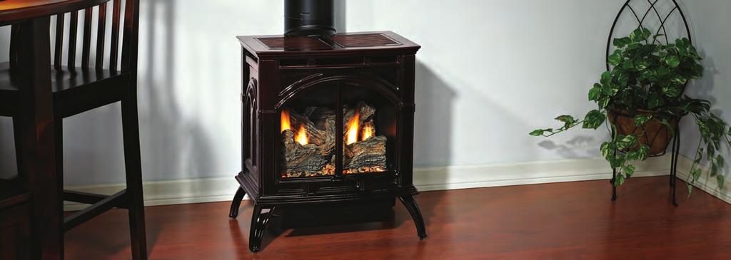 Direct-Vent Cast Iron Stoves Heritage Small Direct-Vent Cast Iron Stove Heritage Direct-Vent Cast Iron Stoves Bring the warmth and beauty of a Direct-Vent Heritage Cast Iron Stove into your home