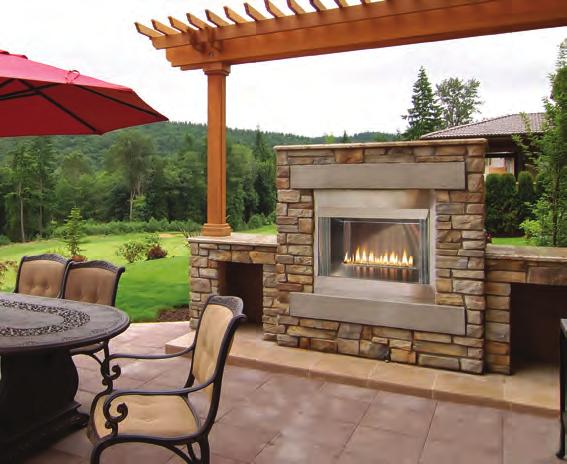 outdoor décor. All our outdoor hearth products feature stainless steel for all exterior surfaces to provide lasting beauty.
