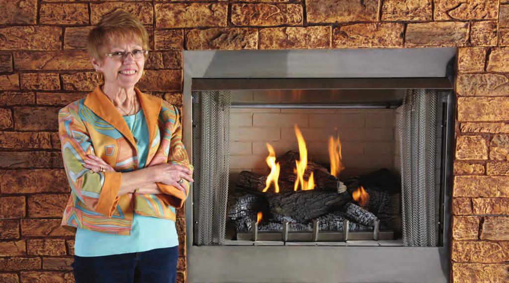 Outdoor Fireplace Systems These special outdoor products are named for customer service manager Carol Rose Burtz, who has been with Empire for more than 50 years.