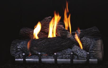 Outdoor Harmony Burners and Wildwood Log Sets The Carol Rose Coastal Collection includes the Wildwood Refractory Log Set designed specifically for outdoor use with our Harmony Stainless Steel Burner.
