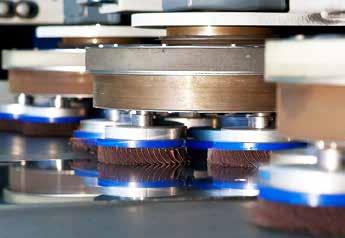 discs line for polishing and grinding of plain sheet machine