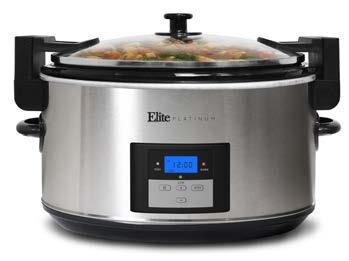 Slow Cooker MST-250FB Football decal housing Tempered glass lid High, low, and keep warm settings