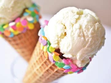 Recipe booklet includes a variety of ice cream &
