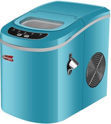Ice Maker MIM-18 Makes up to 22-26 pounds of ice per day. Portable without the use of a hose or water line. 1.