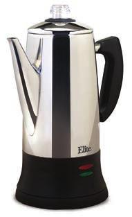 Stainless Steel Percolator EHP-001 Power on and coffee ready