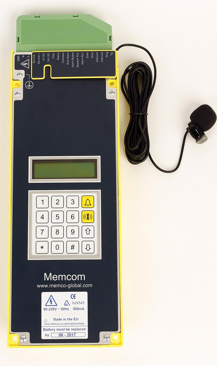 Memcom + Emergency Telephone Contents Page Page(s) Installation 3-4 Quick Start Programming 6 Testing and Operating 7 Full Programming Options 8-14 Troubleshooting 15-16 Old Programming Mode 17
