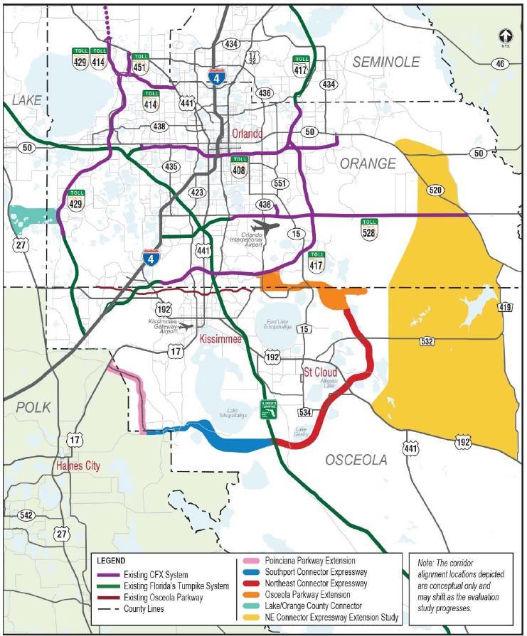System Expansion Projects Osceola Parkway Extension (Study)
