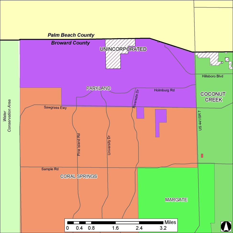 Attachment 1 COMPREHENSIVE PLAN AMENDMENTS Location Map City of Parkland Proposed Amendment #10-1AR