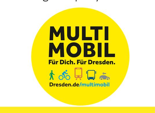 Implementation phase Multimodaltity in Dresden Co operative campaign promote using sustainable modes of transport campaign Multimobile. For you. For Dresden.