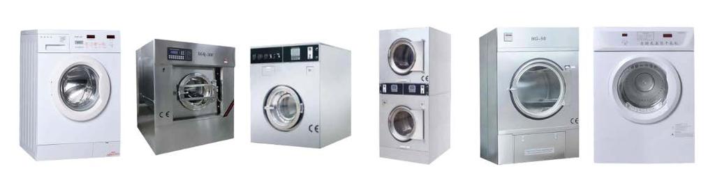 Current List of Laundry Equipment Commercial 9kg card operated washer 9kg card operated dryer Industrial 10kg double stack dryers 25kg