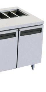 STandard gastronorm SiZing 13 2 & drawer SYSTeMS available 14 industry compatible foot PrinT SiZing 15 available WiTH BLOWn air ingredient WeLLS 16 OPTiOnaL LOcKing