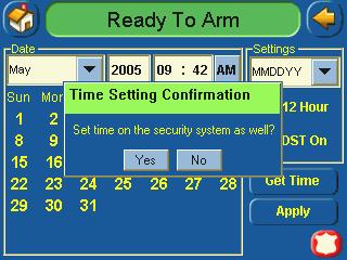 SECTION 4: Initial Setup 13. On the "Time and Date" screen, press the Minutes that is being displayed. A minutes screen is displayed with the instructions to Enter 2 digits for the minutes. 14.