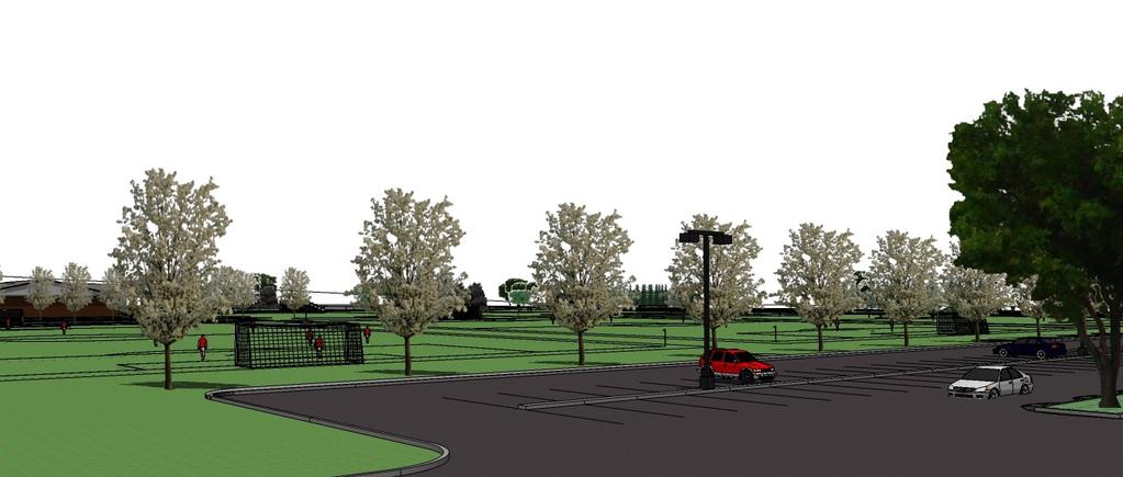 Recreation and Sports Park Amenities Approximately 87 Acres or 35 Hectares of Community Space Concept design includes: 4 Lit Ball Diamonds 300 (91.