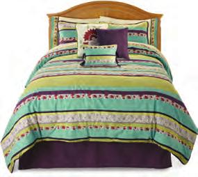 bedding Includes microfiber comforter and sham. Reg.