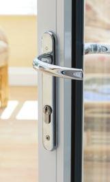 doors the Lever handle provides slim sightlines whilst allowing