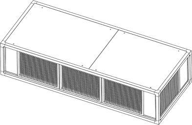 PLENUM ON AIR DELIVERY WITH FRONTAL AND LATERAL GRILLES The plenum allows the air distribution directly into the room.