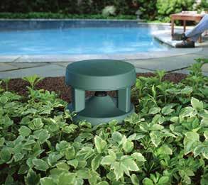 Hidden speakers blend seamlessly into your landscaping.