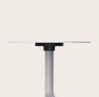 table base options FIXED/ FIJO Powder coated aluminum base with non collapsable attachment made of polyamide