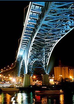 lighting schemes common to existing bridges in the valley.
