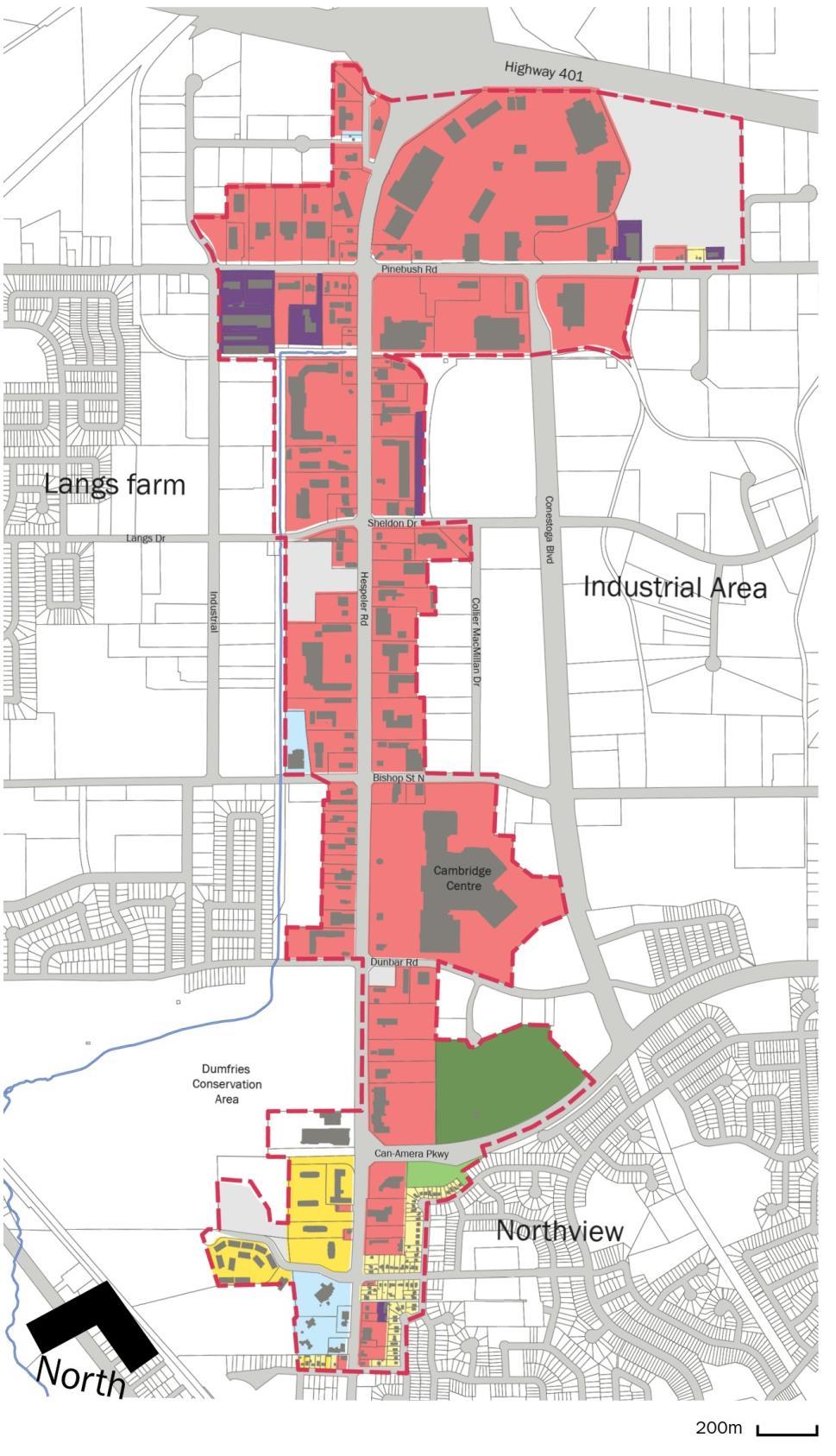 HESPELER ROAD SECONDARY PLAN LAND USE PLANNING CONTEXT Nodes & Regeneration Areas Map of the strategic nodes and regeneration areas identified in the City s