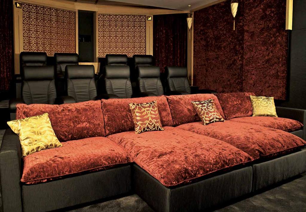 Bringing versatility to the home Theater INTIMO Comfort, flexibility, design and much more... This unique sectional sofa adds a new concept in seating for the home entertainment environment.