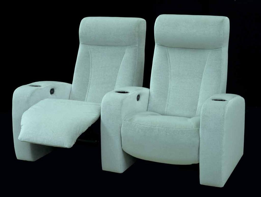 chair. Available in a recline or incline mechanism this unique product can fit into any home theater layout.