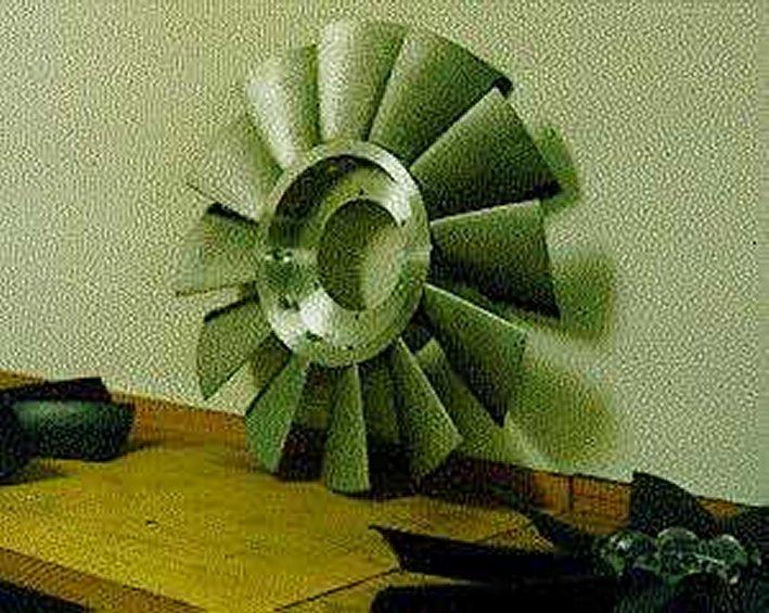Figure 3: Used full-scale fan models. The fan models were measured first as isolated fans. The maximum rpm was 2600.