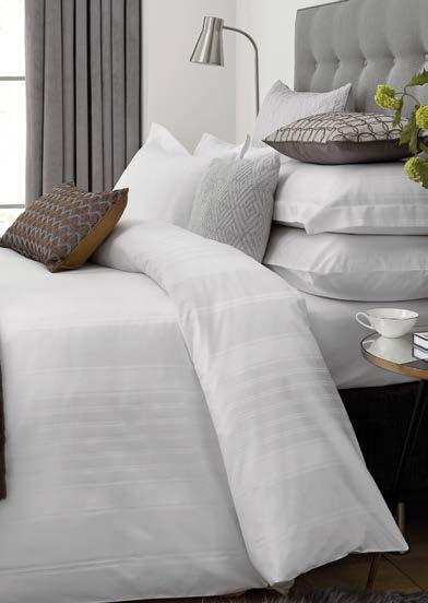 luxury cotton sateen bed linen.