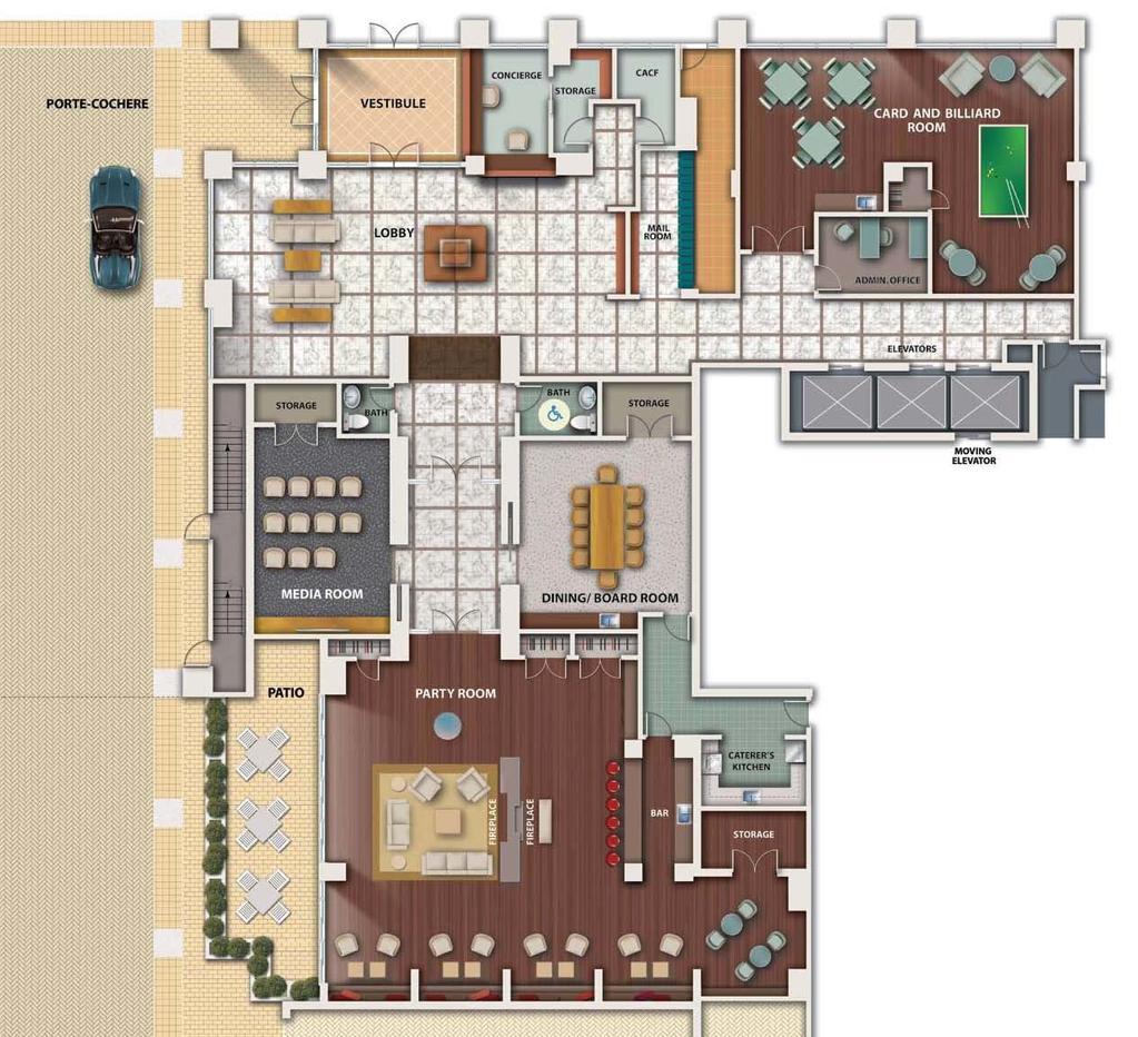 Main Floor Amenity Plan