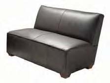 loveseat Black Leather 64 L 36 D 34 H 8303 sofa Black
