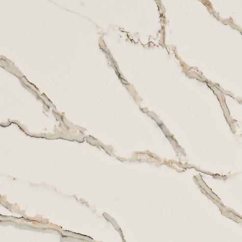 this new surface features dramatic veining and gold