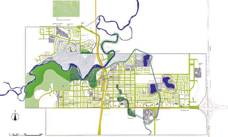 An overall vision for town open space was based on the idea of the importance of the public realm, and especially in High River of the river corridor and its associated open spaces as providing a