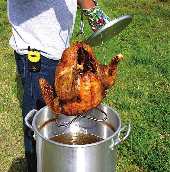 These turkey fryers use a substantial quantity of cooking oil at high