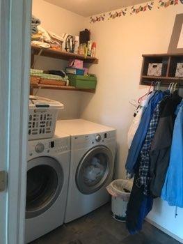 1. Condition Laundry Ceiling and walls are in good condition overall. Accessible outlets operate. Light fixture operates. 2.