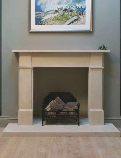 Shown in Bath stone with a single piece hearth. Thanks for doing a great job of the fireplace.